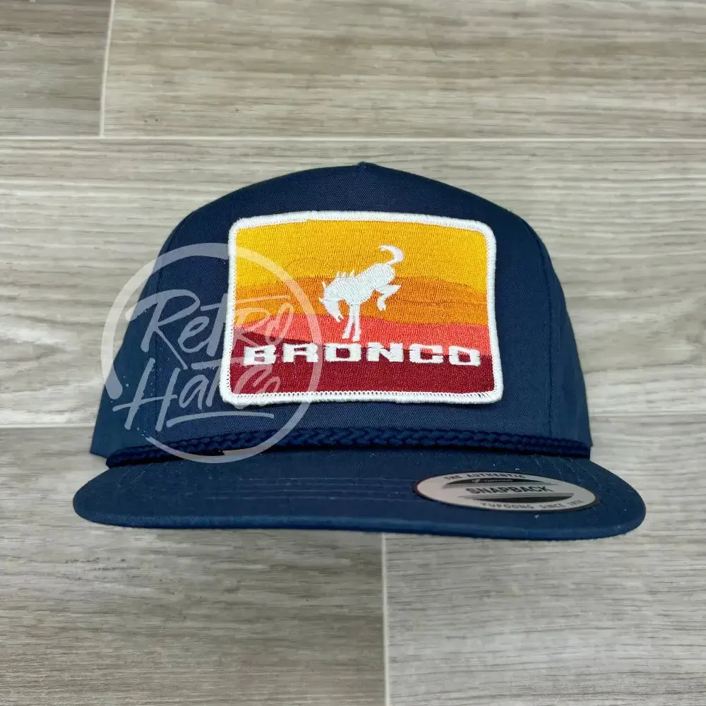 Ford Bronco Patch on Classic Rope Hat