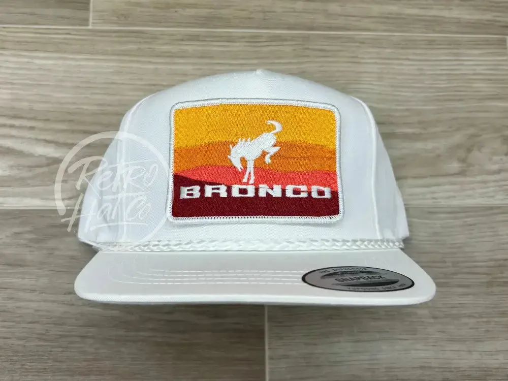 Ford Bronco Patch on Classic Rope Hat