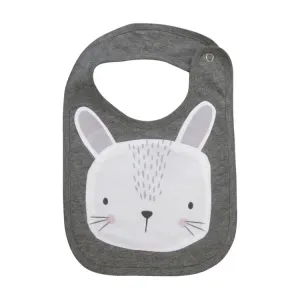 Forest Face Bib | Grey Rabbit
