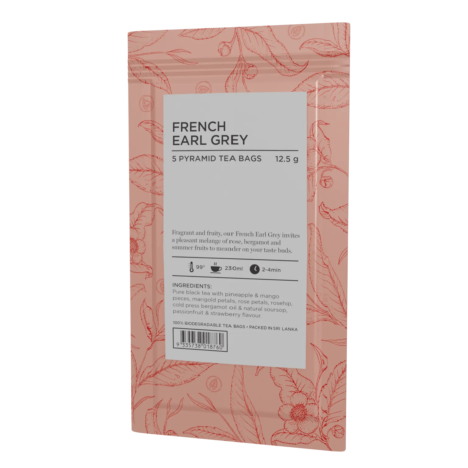 French Earl Grey Pyramid Tea Bags