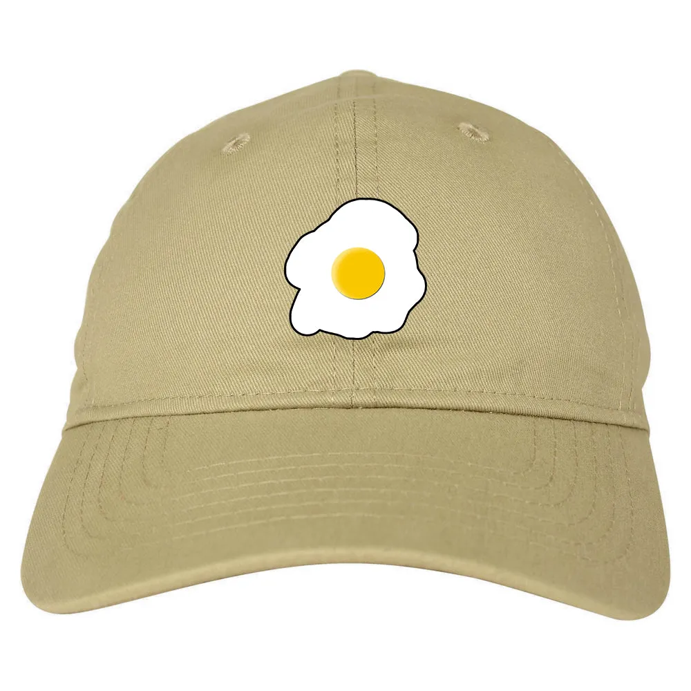 Fried Egg Breakfast Chest Mens Dad Hat Baseball Cap