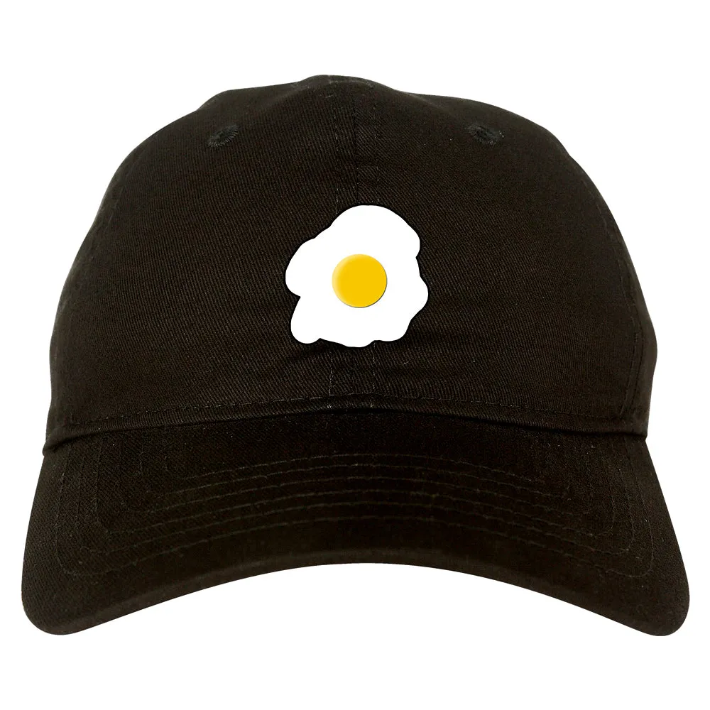 Fried Egg Breakfast Chest Mens Dad Hat Baseball Cap