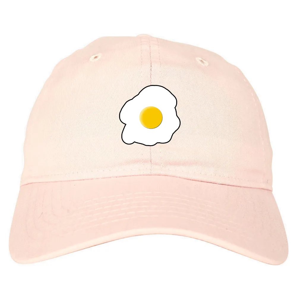 Fried Egg Breakfast Chest Mens Dad Hat Baseball Cap