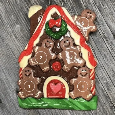 Gingerbread House Christmas Ornament