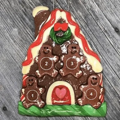 Gingerbread House Christmas Ornament