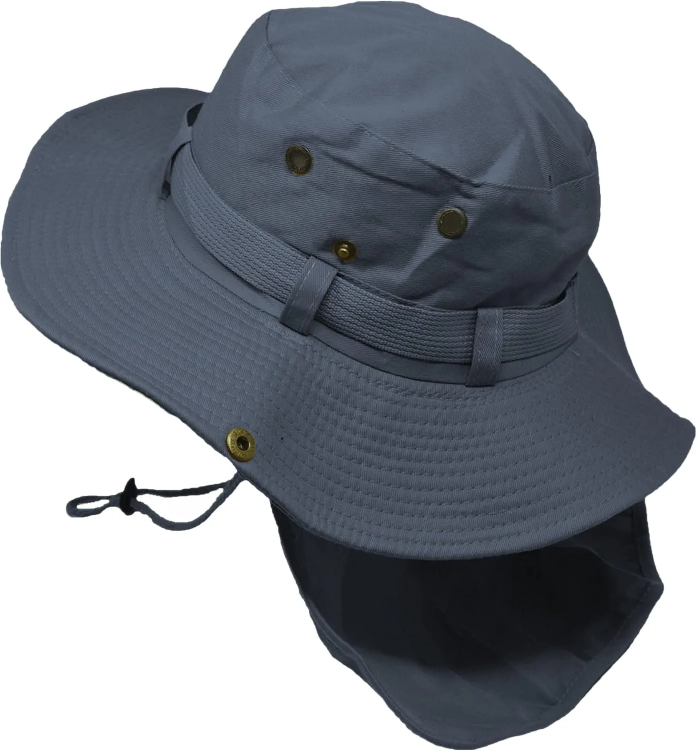 Glory Max Bucket Boonie Hat with Neck Flap Cover Sun Safari Wide Brim Fishing Garden Hiking Cap