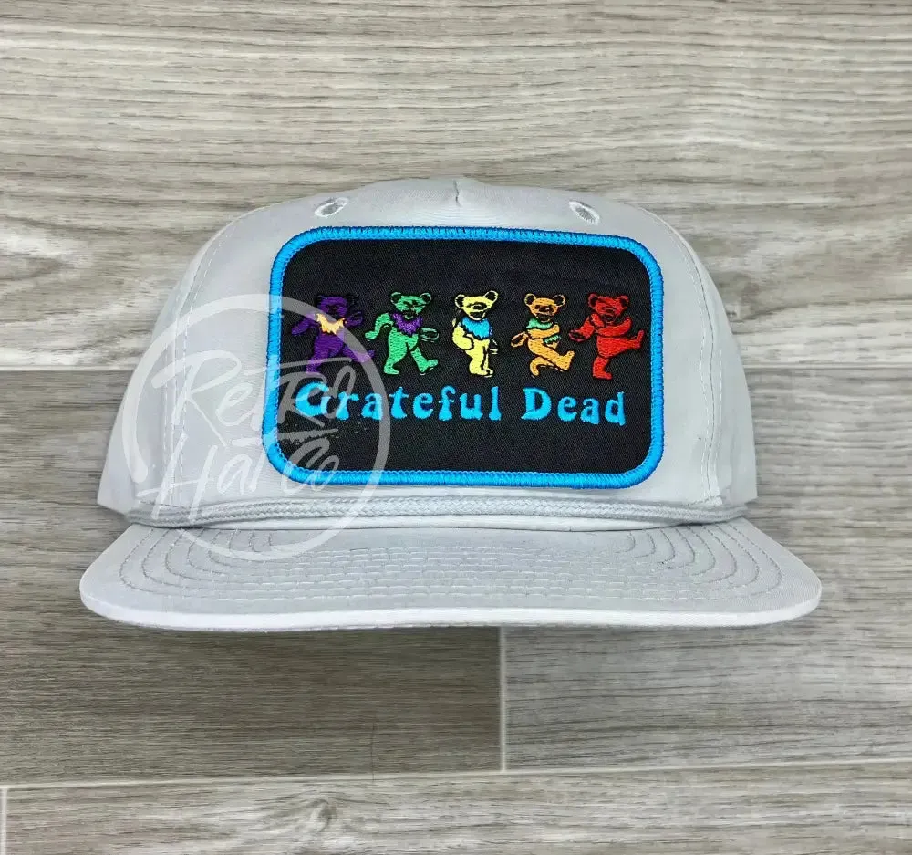 Grateful Dead 5 Bears on Smoke Gray Retro Rope Hat