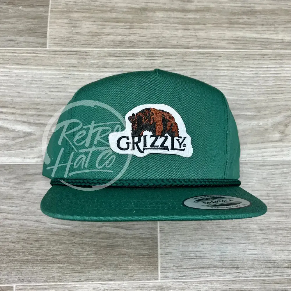 Grizzly Patch on Classic Rope Hat