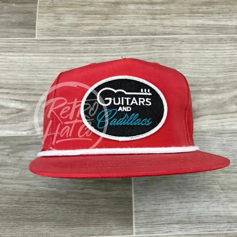 Guitars & Cadillacs (oval) on Poly Retro Rope Hat