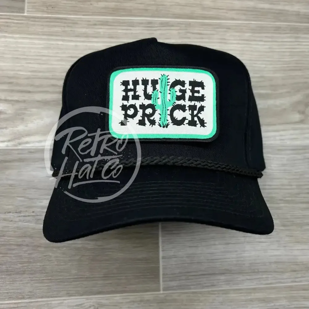 Huge Prick on Tall Black Retro Rope Hat