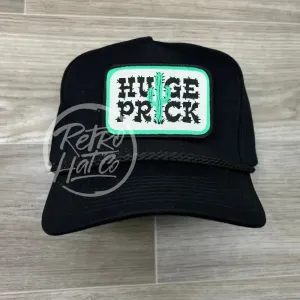 Huge Prick on Tall Black Retro Rope Hat