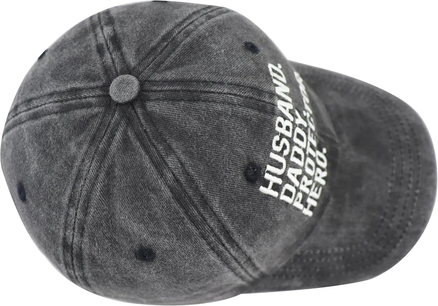 Husband Daddy Protector Hero Hat, Adjustable Cotton Embroidered Fathers Day Birthday Gifts for Dad Baseball Cap