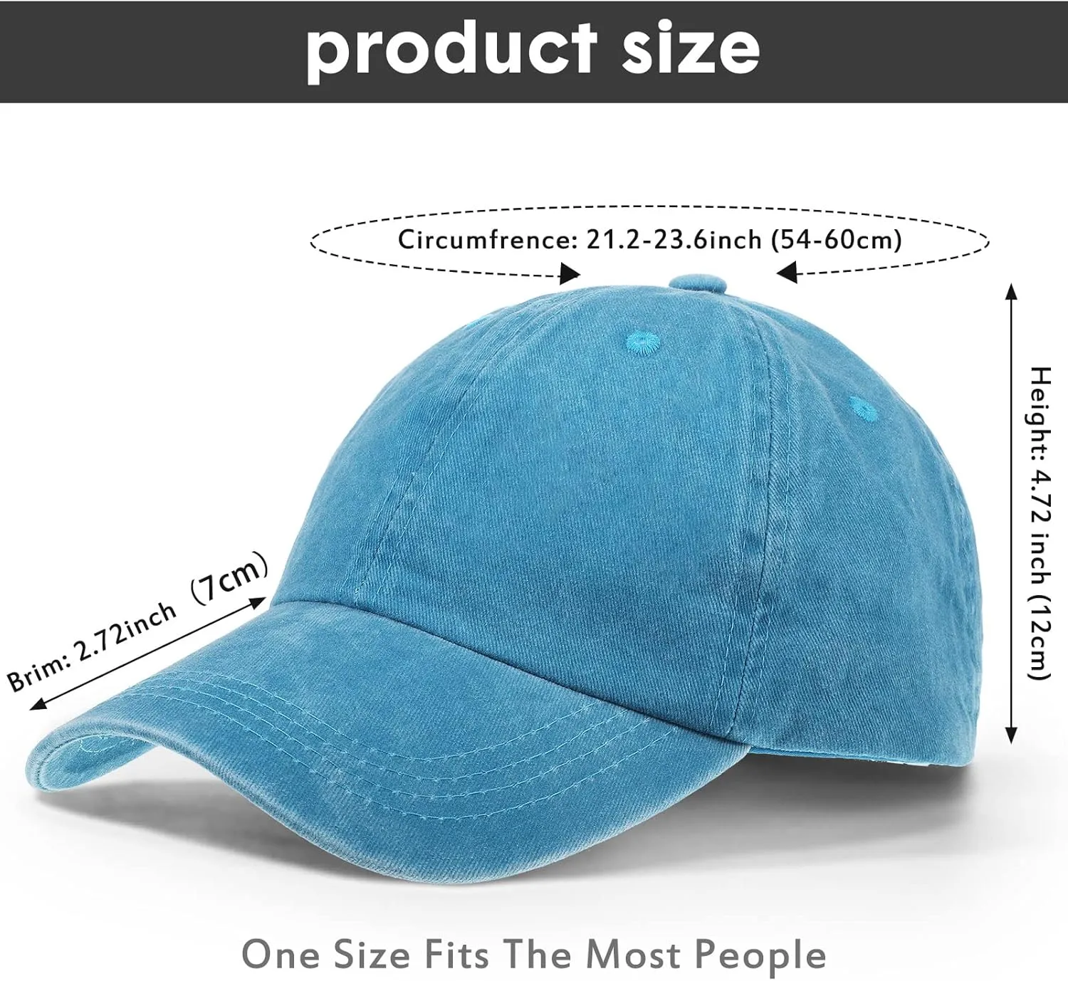 Jecery 15 Pcs Vintage Baseball Cap American Flag USA Flag Distressed Baseball Hat Adjustable Unisex Sport Cap for Women Men