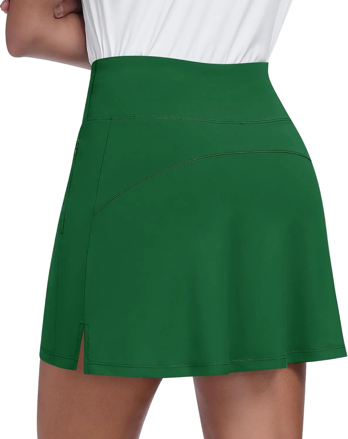 JoyGirl 16" Women Golf Skirts with Shorts Zipper Pockets Tennis Skirt High Waisted Athletic Skorts Skirts