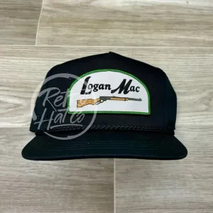 Logan Mac Rifle Patch (arch) on Black Classic Rope Hat