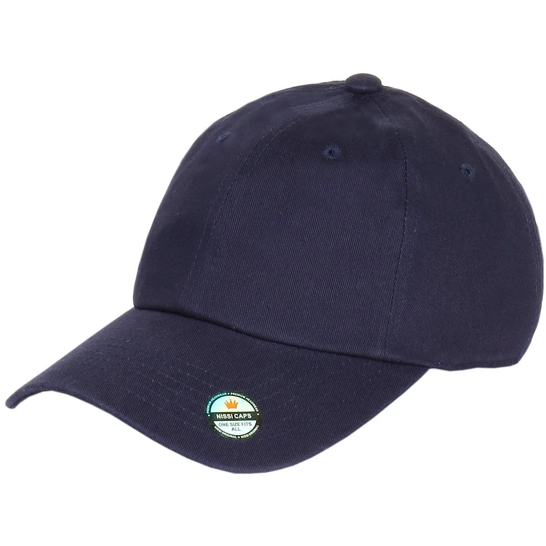 Low Profile Washed Cotton Strapback Dad Cap