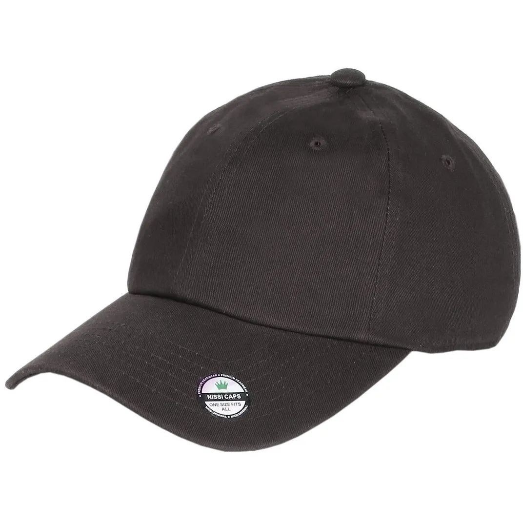 Low Profile Washed Cotton Strapback Dad Cap