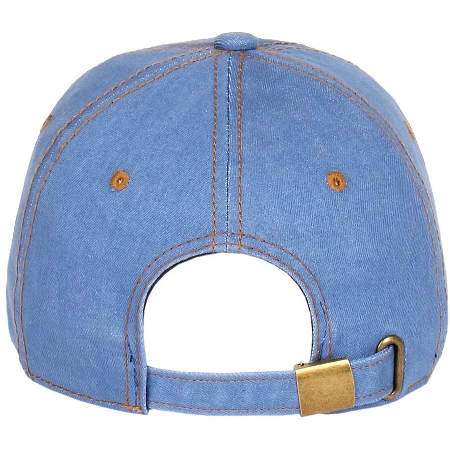 Low Profile Washed Cotton Strapback Dad Cap