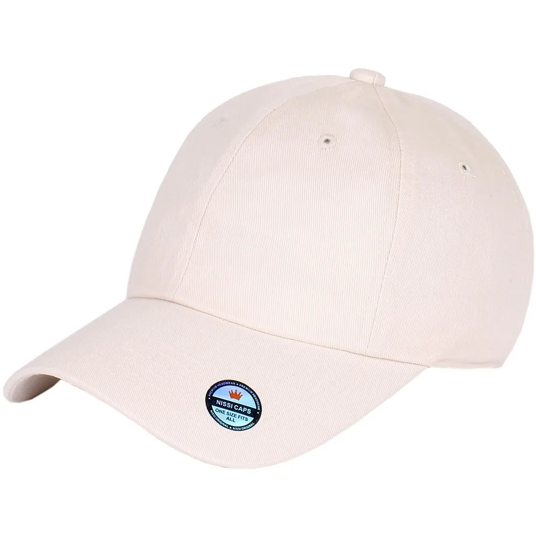 Low Profile Washed Cotton Strapback Dad Cap