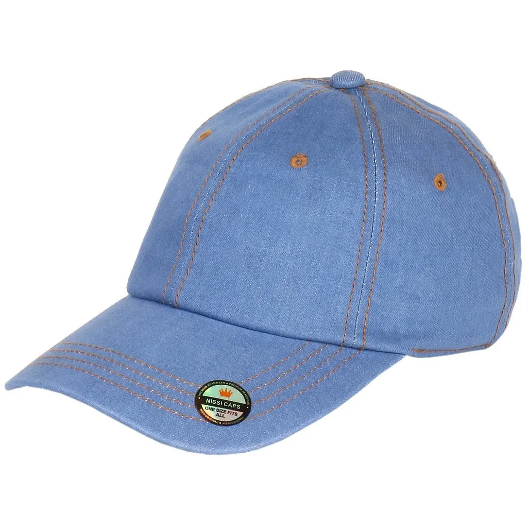 Low Profile Washed Cotton Strapback Dad Cap