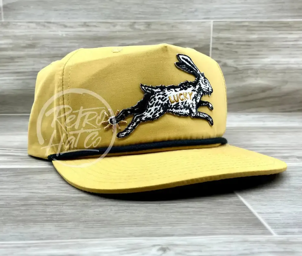 Lucky Rabbit on Retro Rope Hat