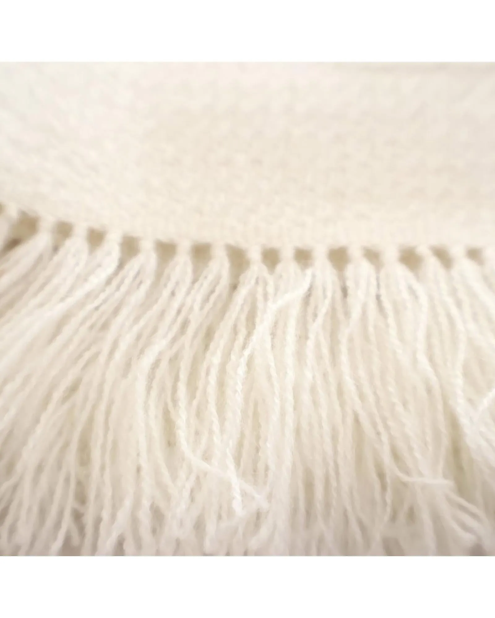 Luxurious Cashmere Stole Scarf with Fringe Details