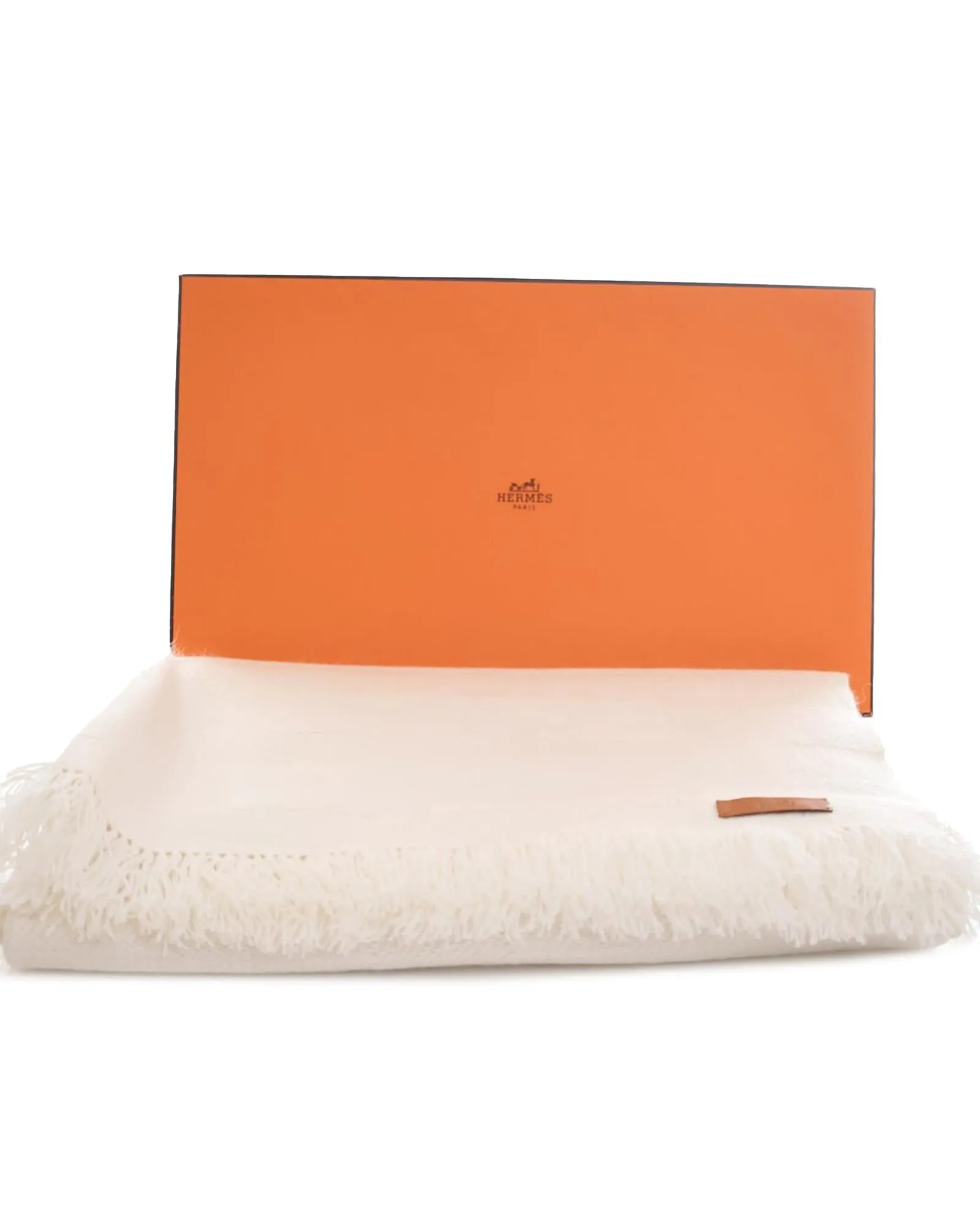 Luxurious Cashmere Stole Scarf with Fringe Details
