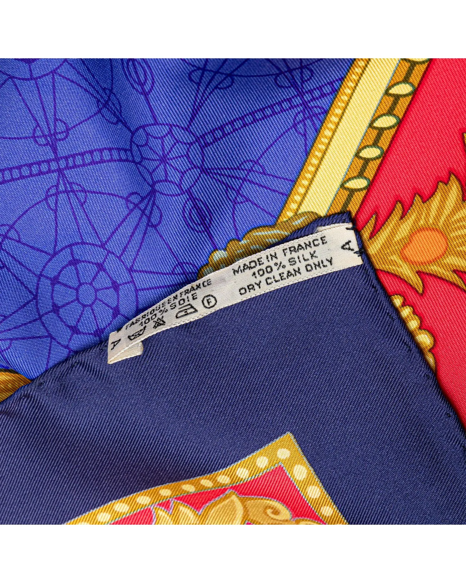 Luxurious Silk Scarf with Venetian Print