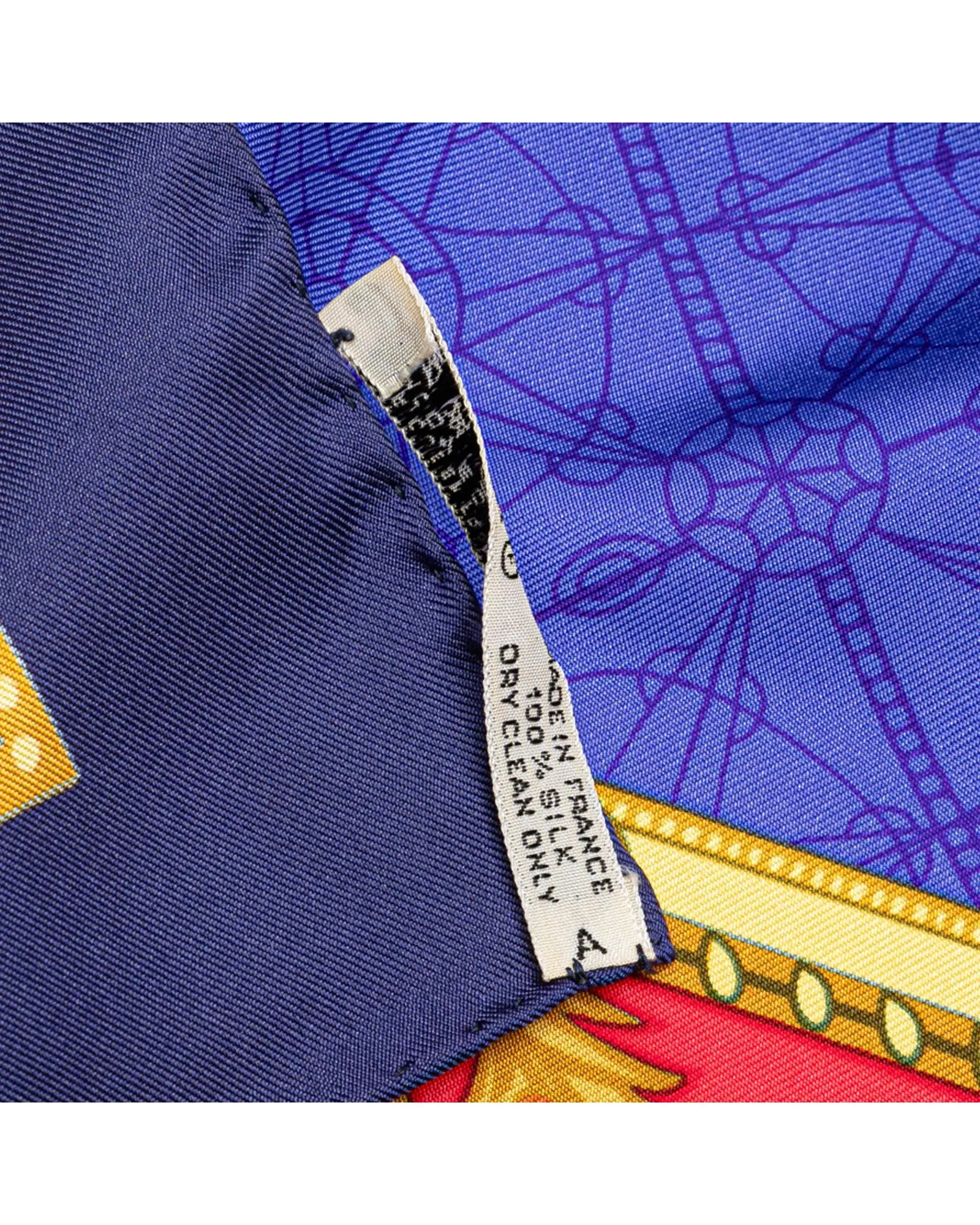 Luxurious Silk Scarf with Venetian Print