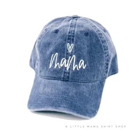 Mama ♥ (above) - Denim Baseball Cap