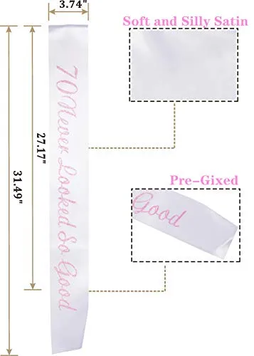 MEANT2TOBE 70th Birthday Gifts for Women, 70th Birthday Decorations for Women, 70th