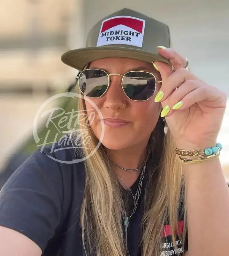 Midnight Toker on Retro Rope Hat (Solid)