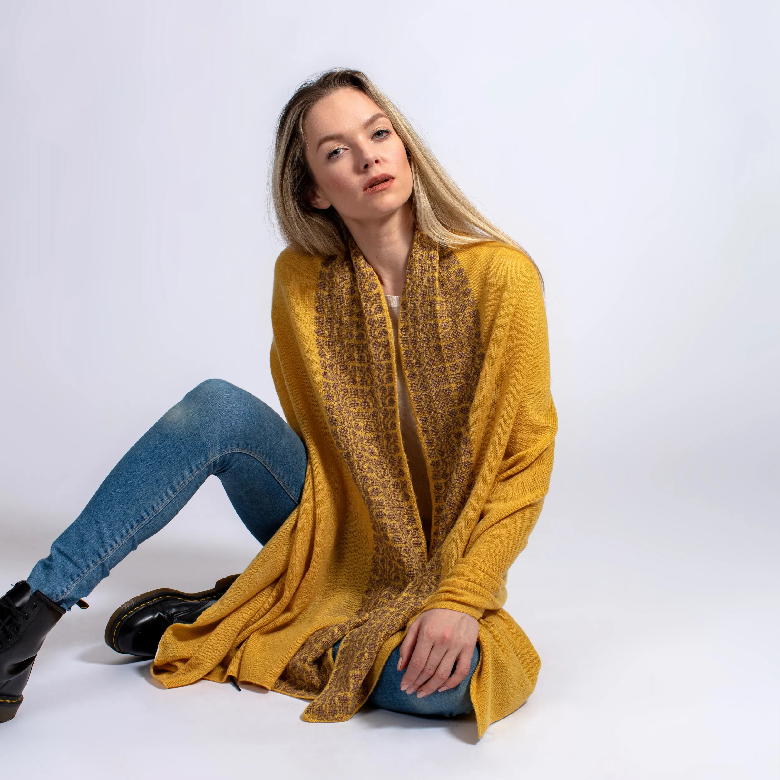 MIXED COLORS CASHMERE SHAWL