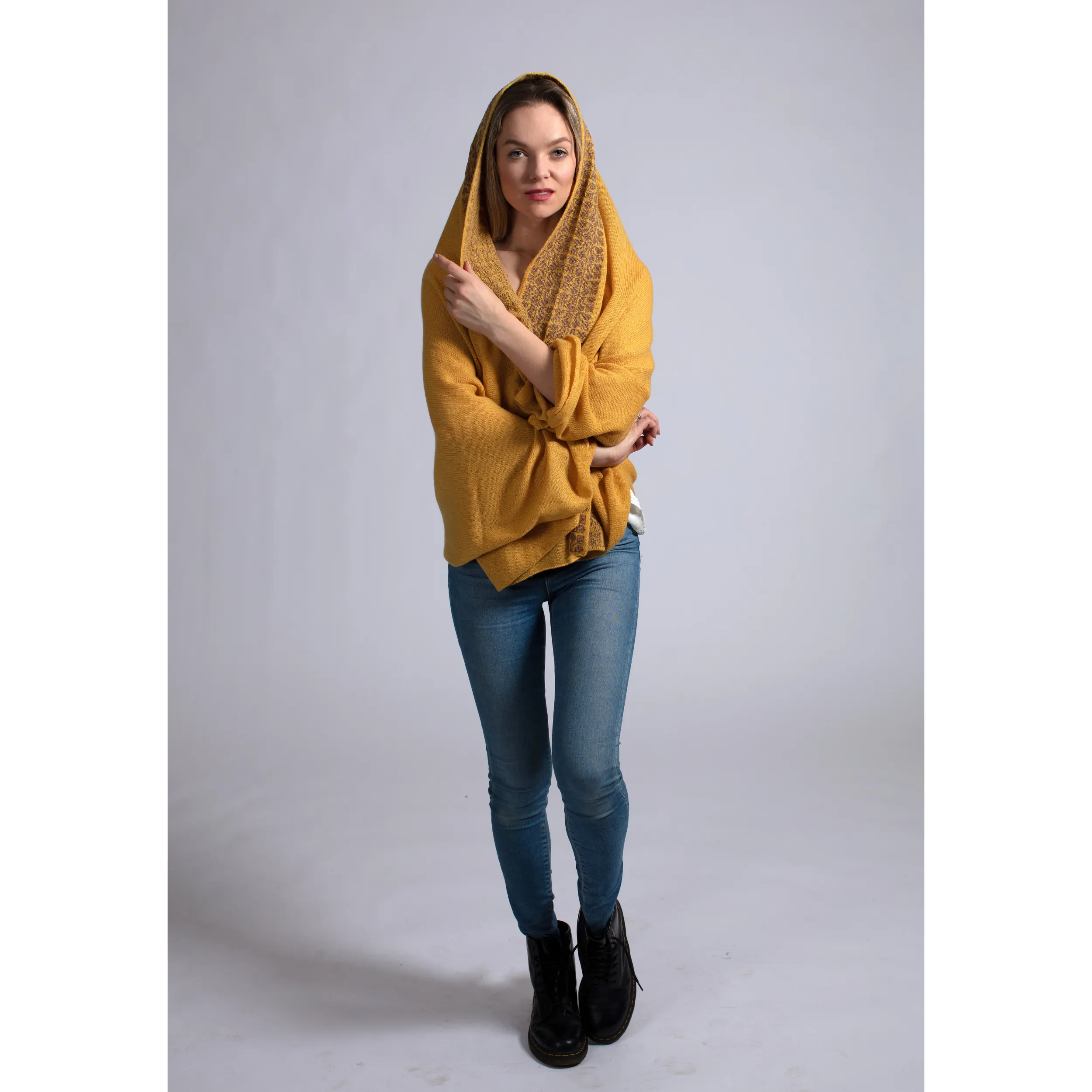 MIXED COLORS CASHMERE SHAWL