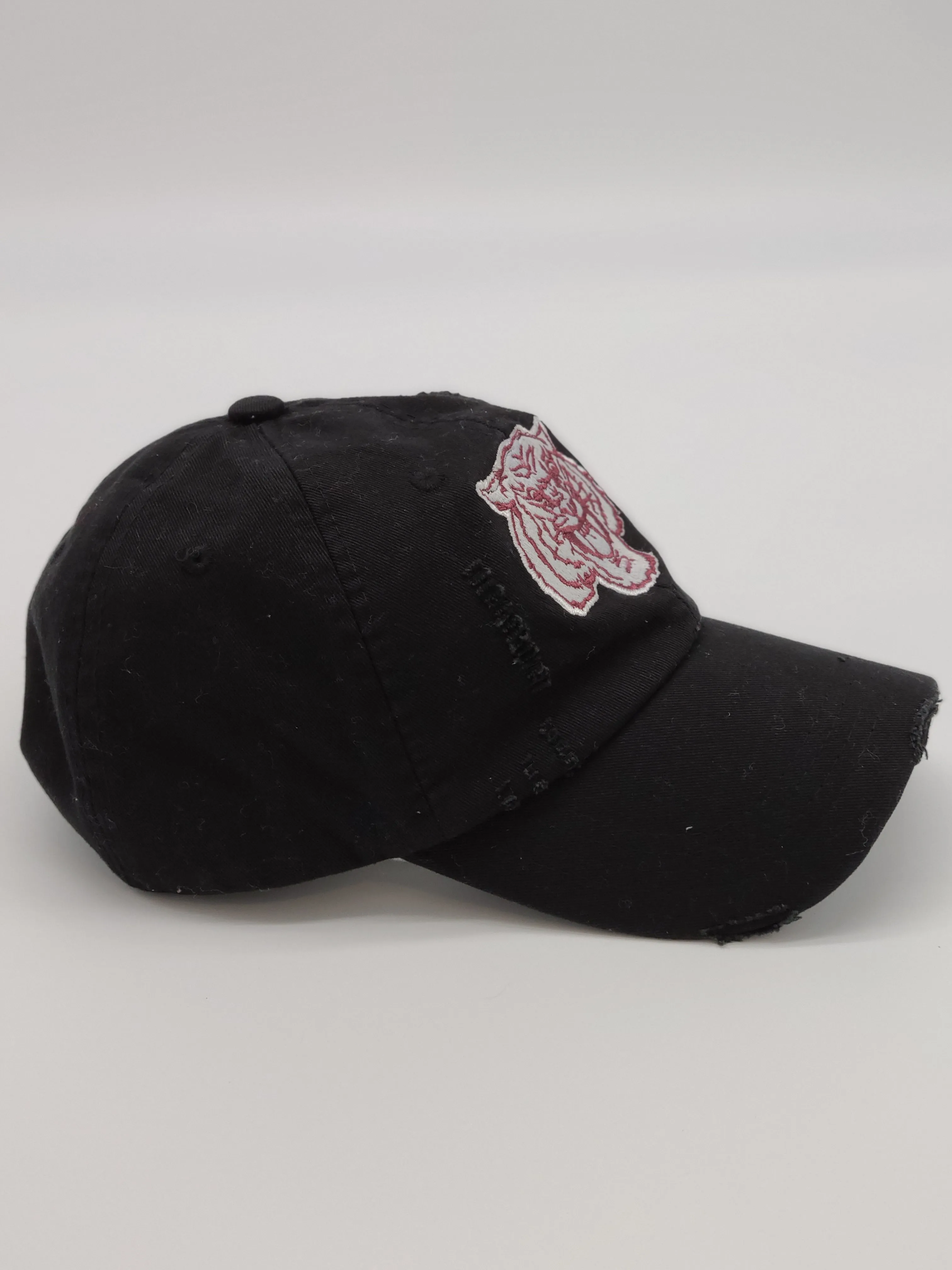 Morehouse Embroidered Tiger Distressed Dad Hat