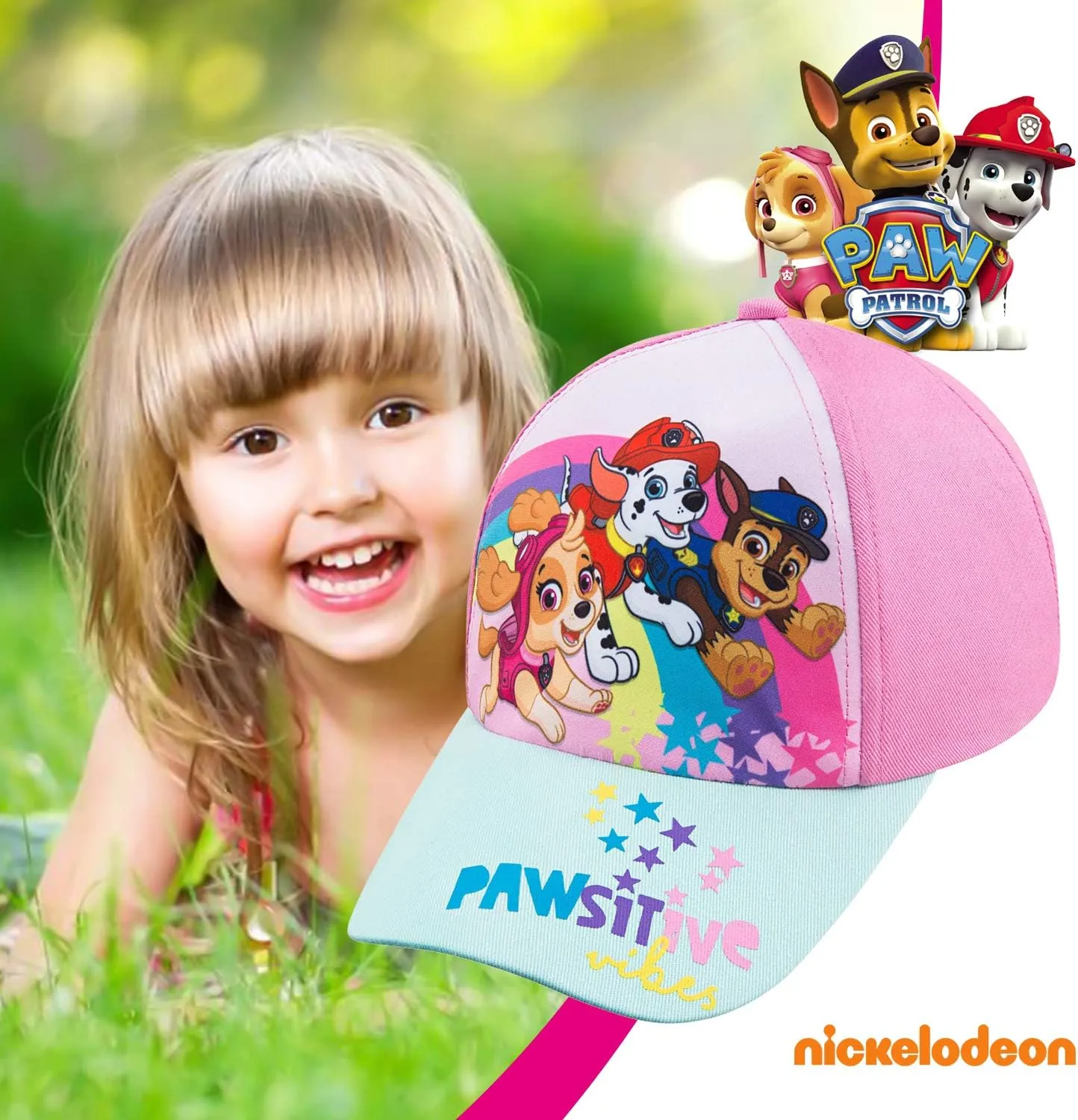 Nickelodeon Toddler Girls Paw Patrol Baseball Cap - Ages 2-4
