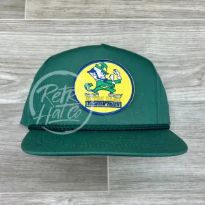 Notre Dame Fighting Irish (leprechaun) on Green Classic Rope Hat