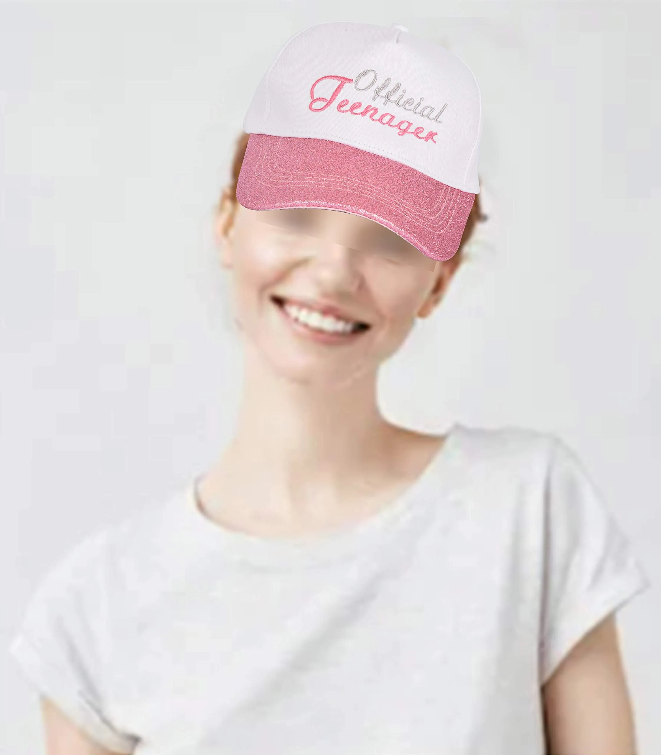 OFFICIAL TEENAGER and Hat, Baseball Cap Pink, OFFICIAL TEENAGER Sash Birthday, Novelty
