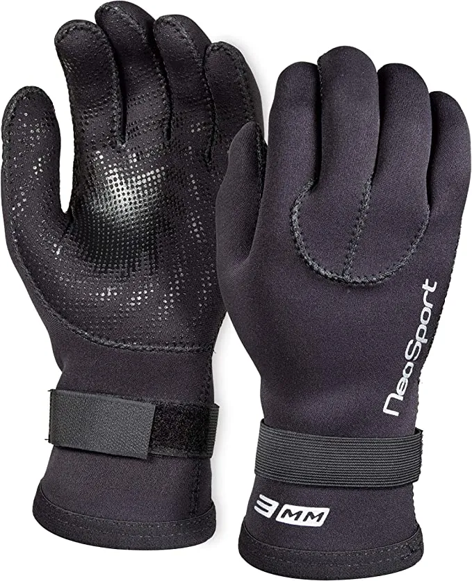 Open Box NeoSport 3mm Five Finger Scuba Diving Gloves - Large