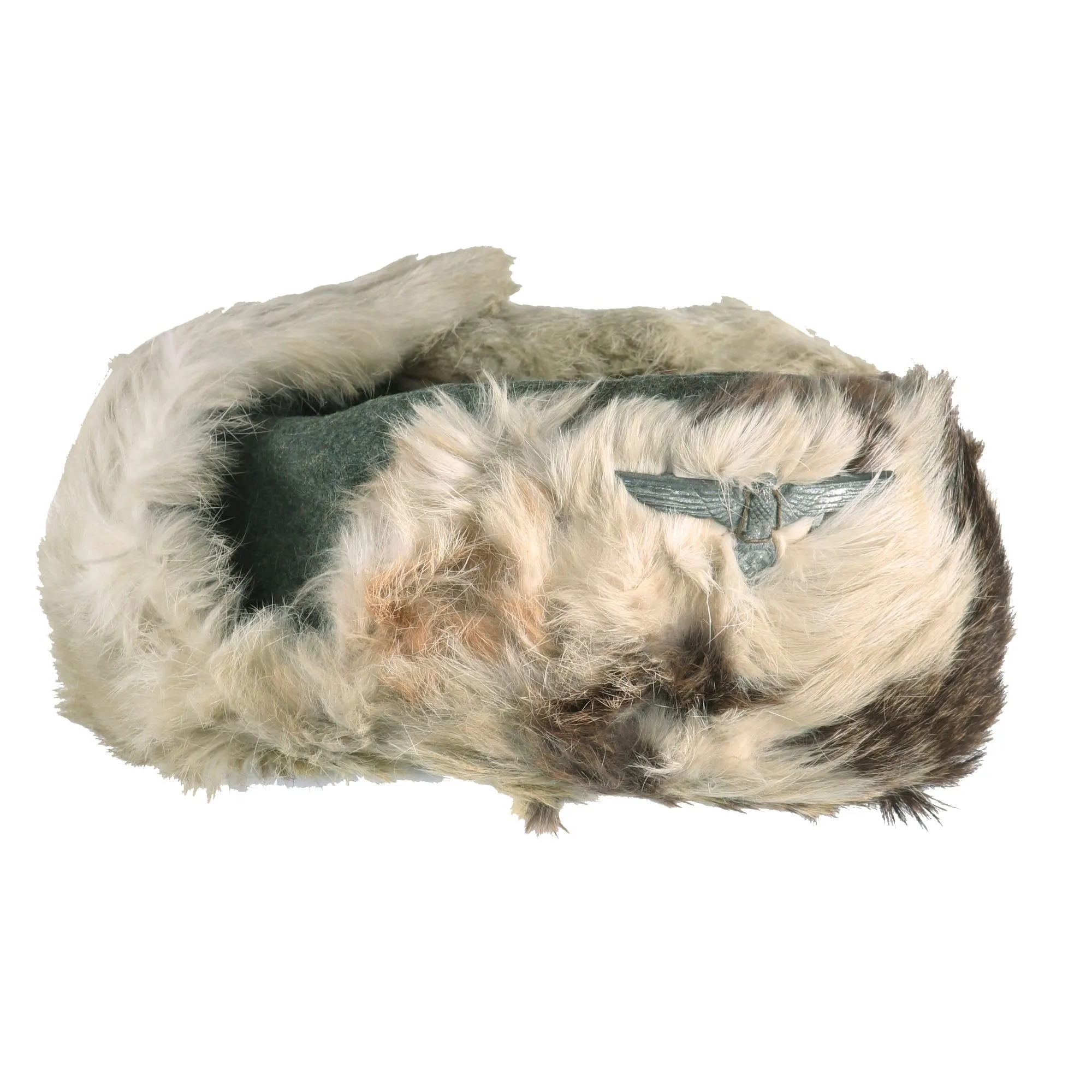 Original German WWII Eastern Front Heer Army Rabbit Fur Pelzmütze Winter Hat