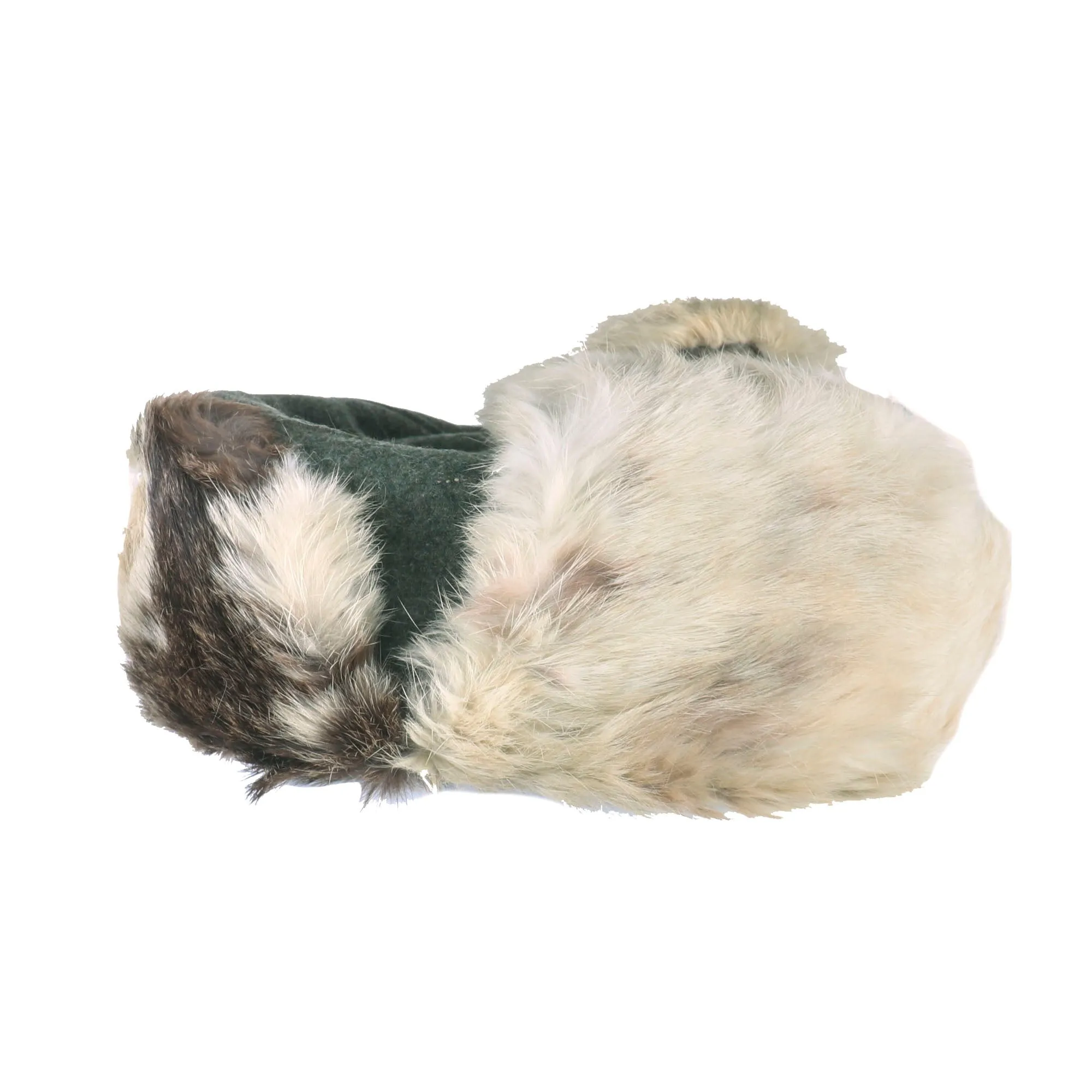 Original German WWII Eastern Front Heer Army Rabbit Fur Pelzmütze Winter Hat