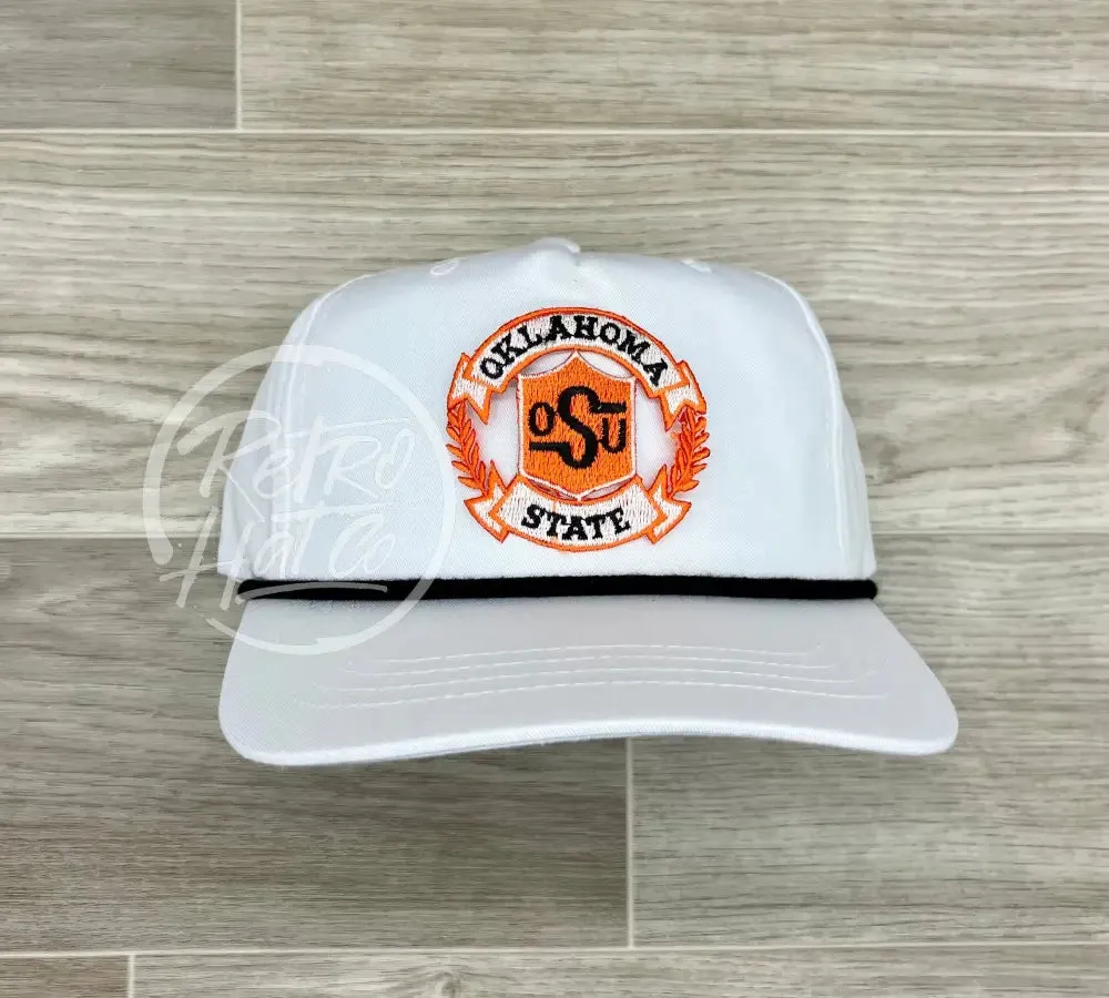Retro Oklahoma State / OSU Crest on Retro Rope Hat