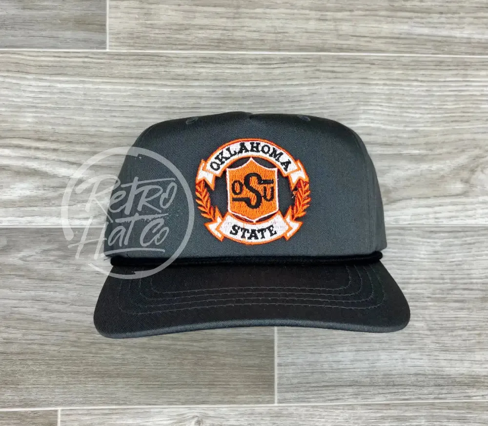 Retro Oklahoma State / OSU Crest on Retro Rope Hat