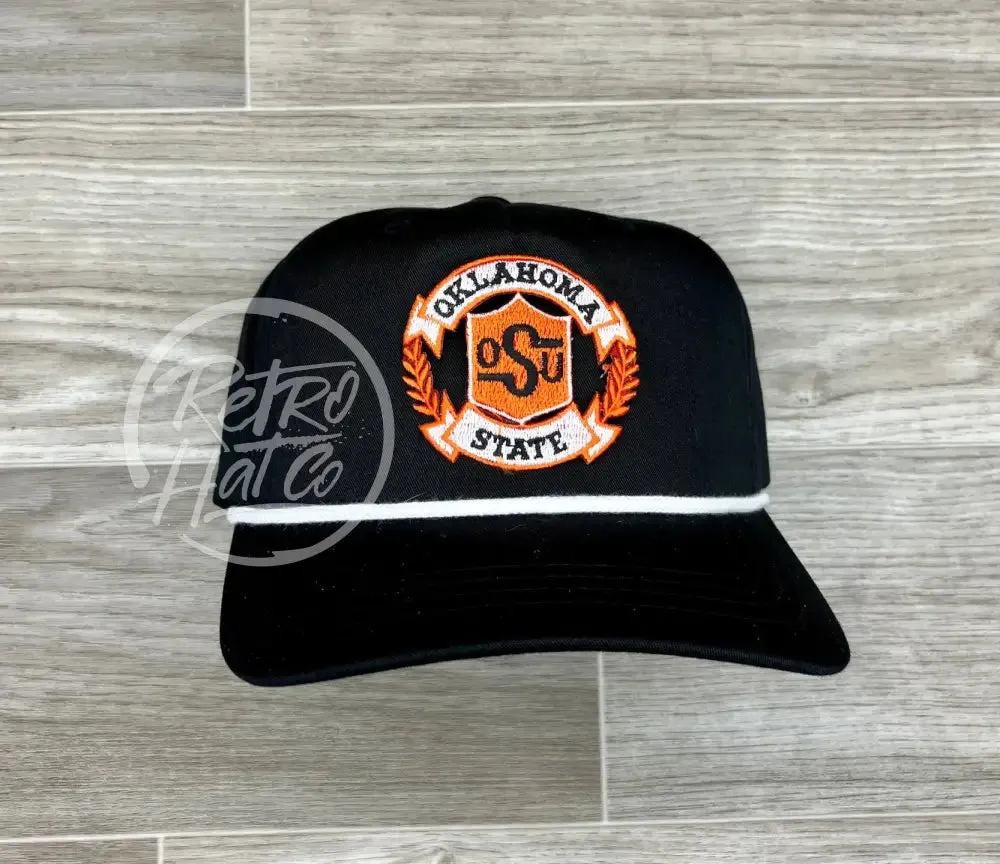 Retro Oklahoma State / OSU Crest on Retro Rope Hat