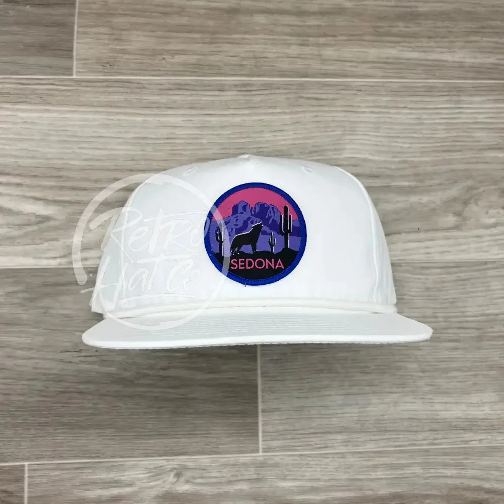 Sedona Arizona Patch on Retro Rope Hat