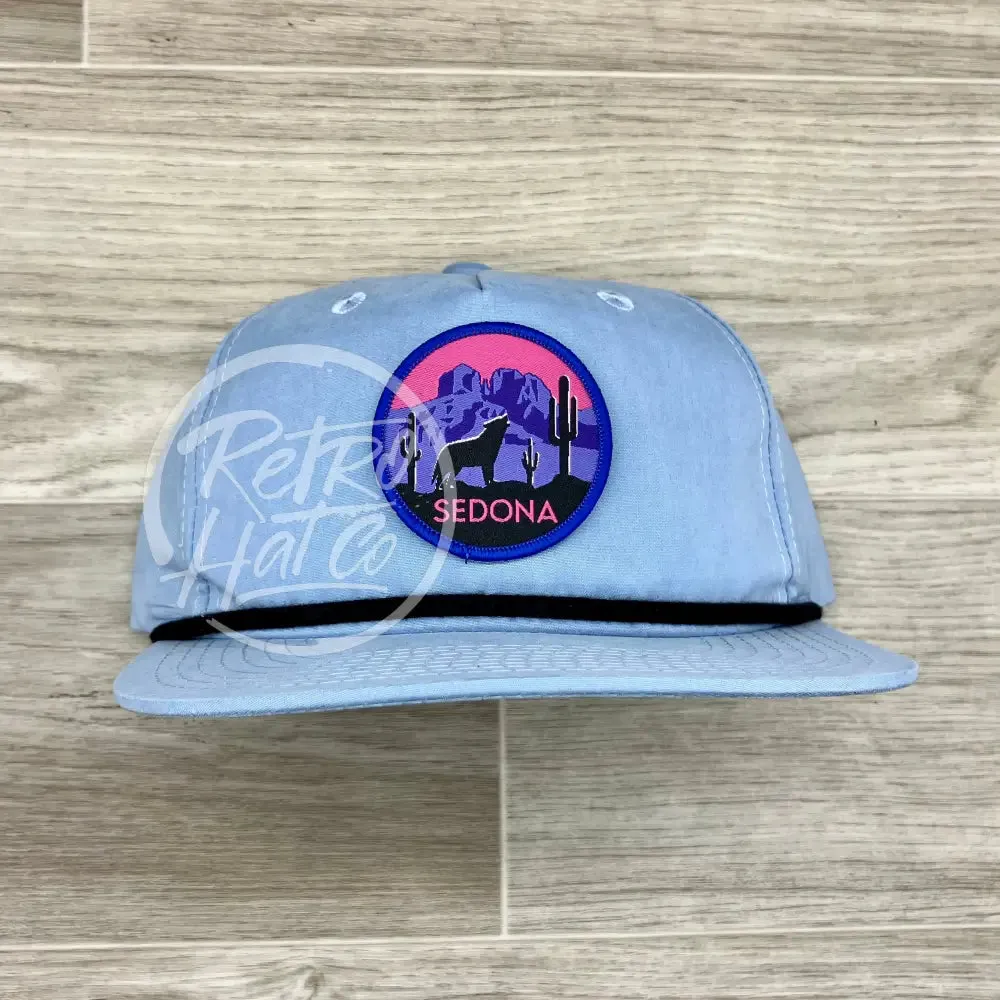 Sedona Arizona Patch on Retro Rope Hat