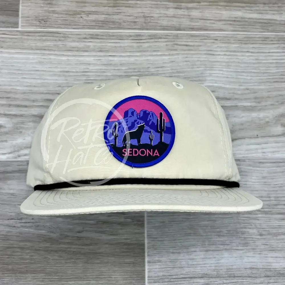 Sedona Arizona Patch on Retro Rope Hat