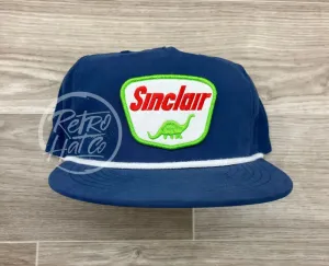 Sinclair Gas Patch on Blue Poly Rope Hat