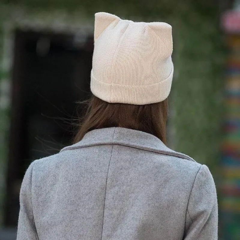 So Kawaii! Knitted Cat Ears Beanie