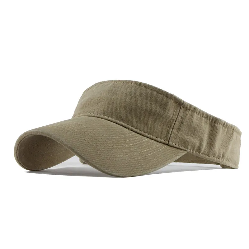 Solid Color Cotton Sun Visor